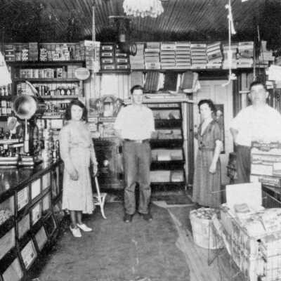 Photograph, "Leo and Clara Lepki Store on Hanna"