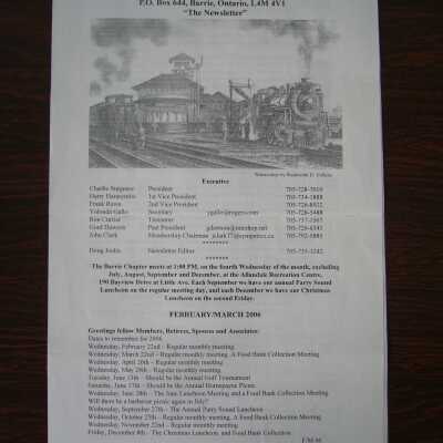 CN Pensioners Association February/March 2006 Newsletter