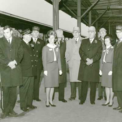 Photograph, Opening Ceremony for CN Rail Express Service, Guelph, Ontario.