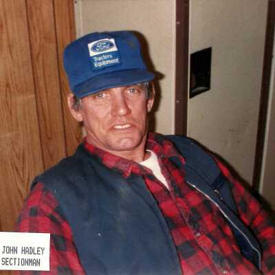 Photograph, John Hadley, Sectionman.