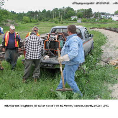Photograph, NORMHC Track Laying.