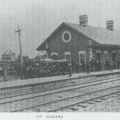 Photograph, CNR Station at Lindsay, Ontario.