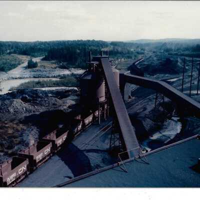 Photograph - Mining yard - Hanna Mining Company