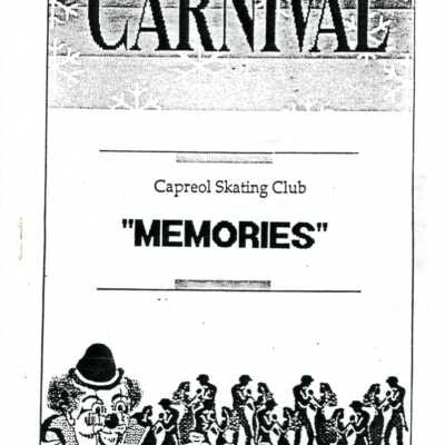 Document, Capreol Winter Carnival, Capreol Skating Club, Memories.
