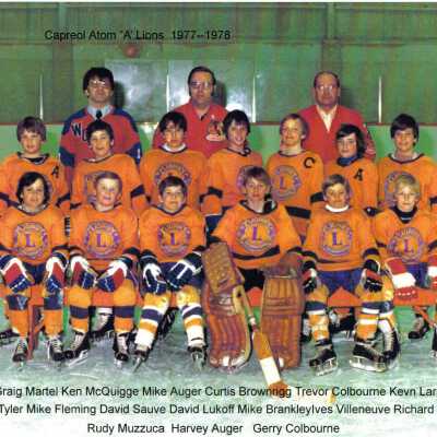 Photograph, 1977-1978 Capreol Atom A Lions.