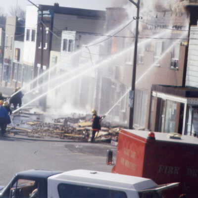 Photograph, Capreol Hardware Store Fire, May 2nd 1986.