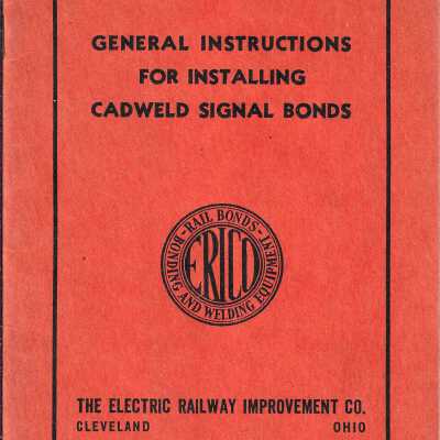 General Instructions for Installing Cadweld Signal Bonds