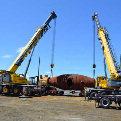 Photograph, NORMHC, Hot Metal Car move from INCO to Prescott Park.