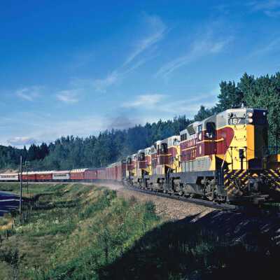 Photograph, Algoma Central Locomotive 167, Goulais, 1972.