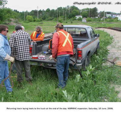 Photograph, NORMHC Track Laying.