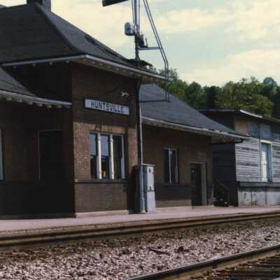 Photograph, CNR Huntsville Station, Huntsville, Ontario.