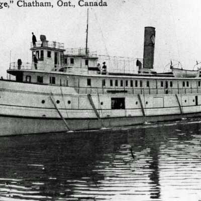 Photograph - Steamship Ossifrage (?), Chatham, Ontario
