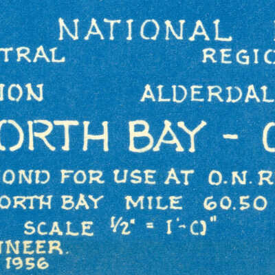 Canadian National: Plan Showing Diamond for use at O. N. RLY Crossing East of North Bay