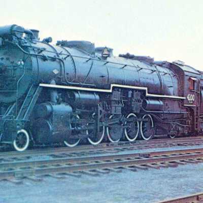 Photograph, Postcard, Canadian Railway Museum, CNR 4100, Santa Fe Type.
