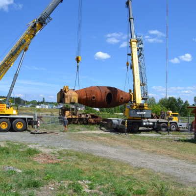 Photograph, NORMHC, Hot Metal Car Move into Prescott Park.