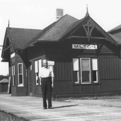 Photograph, CNR Station at Milton, Ontario.