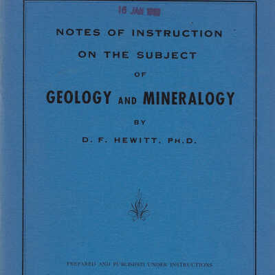 Notes of Instruction on the Subject of Geology and Mineralogy