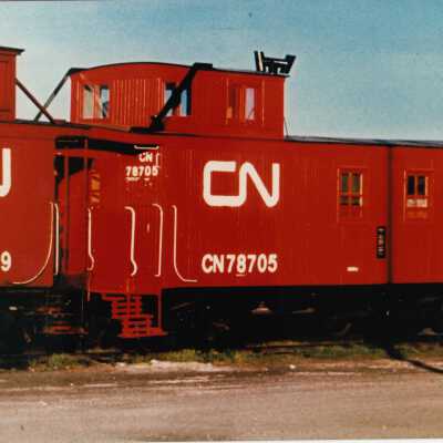Photograph- CN Cabooses no. 78369 and no. 78705