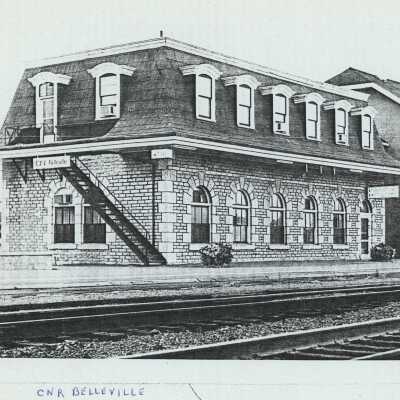 Photograph, CNR Station at Belleville, Ontario.