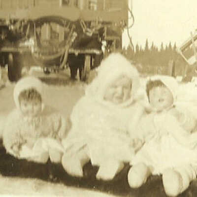 Photograph, Unknown Children, Sloman School Car.
