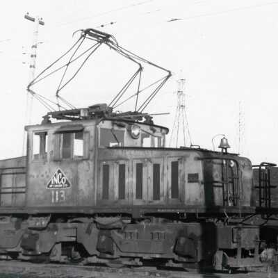 Photograph, INCO Locomotive 113, from collection of Harold K Vollrath.