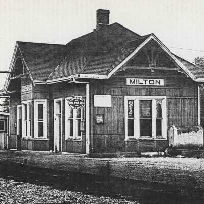 Photograph, CNR Station at Milton, Ontario.
