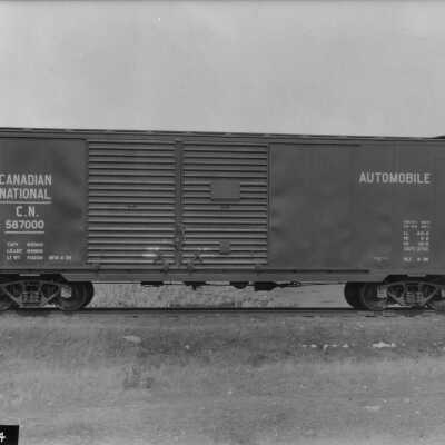Photograph, Canadian National Railways Automobile freight car #58700, built in April, 1936.