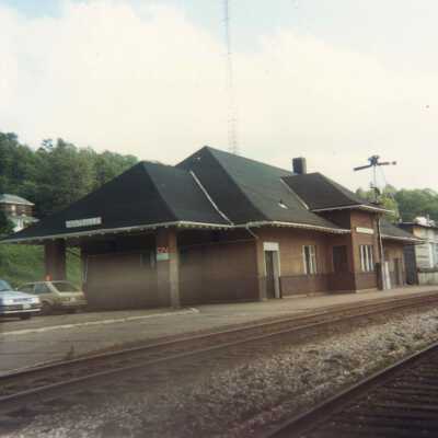 Photograph, CNR Huntsville Station, Huntsville, Ontario.