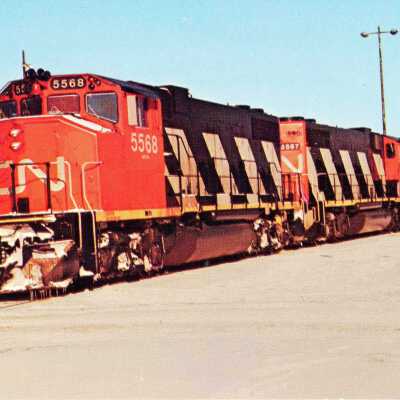 Photograph, Postcard, Canadian National 5568, January 2, 1974.