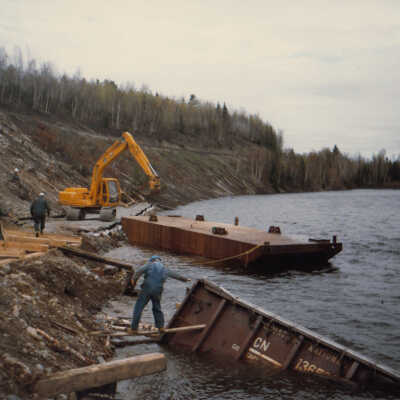 Photograph, Train Derailment, 1988, Set of 175 Pictures.