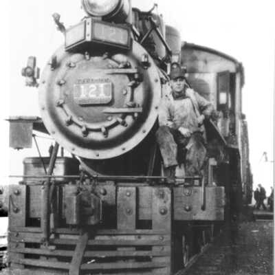 Photograph, CNR Locomotive 121.