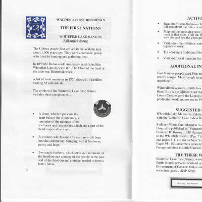Example of an area of discussion and activities