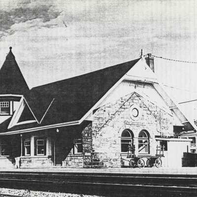 Photograph, CNR Station at Georgetown, Ontario.