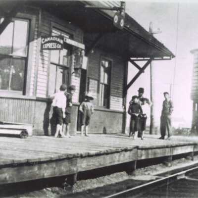 Photograph, CNR Station, Unknown Location.
