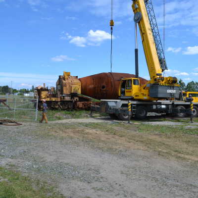 Photograph, NORMHC, Hot Metal Car Move into Prescott Park.