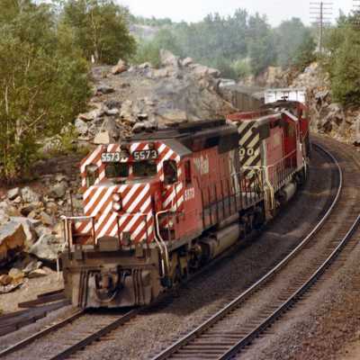 Photograph - CP Rail train, locomotive no. 5573