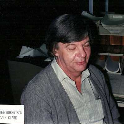 Photograph, Ted Robertson, C/L Clerk.