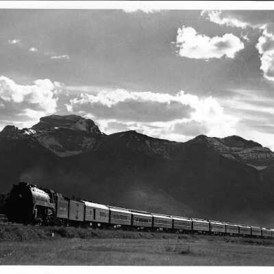 Canadian Pacific Steam Locomotive #5924 Pulling the Trans-Canada Passenger Train