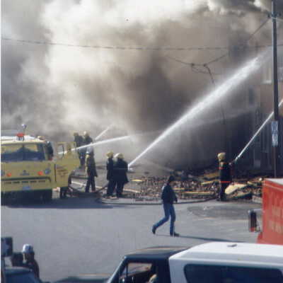 Photograph, Capreol Hardware Store Fire, May 2nd 1986.
