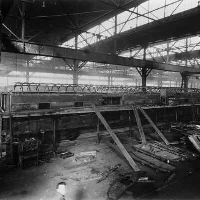 Photograph, Canadian National Railways Express car series 8719-8728 - construction.