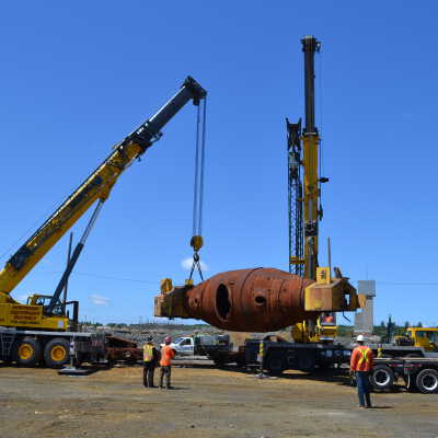 Photograph, NORMHC, Hot Metal Car move from INCO to Prescott Park.