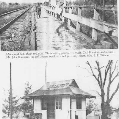 Photograph, CNR Station at Mansewood Halt, Ontario.