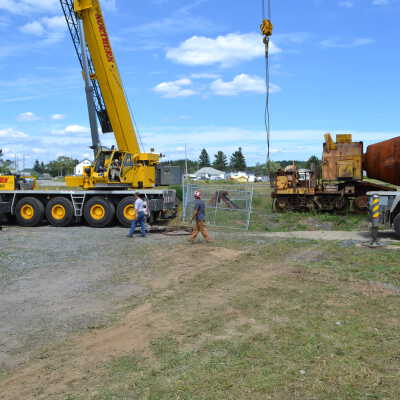 Photograph, NORMHC, Hot Metal Car Move into Prescott Park.