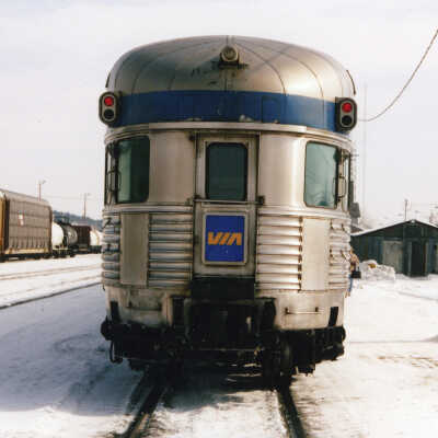 Photograph, VIA Rail, Observation Car, Capreol, Ontario.