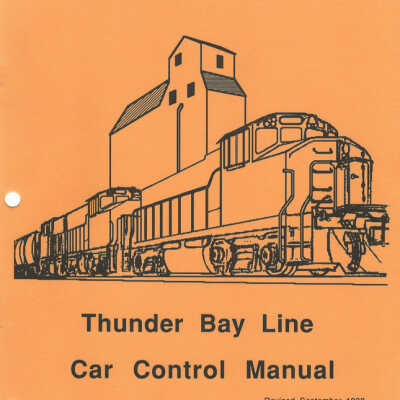 CN Thunder Bay Terminal, Car Control Manual, September