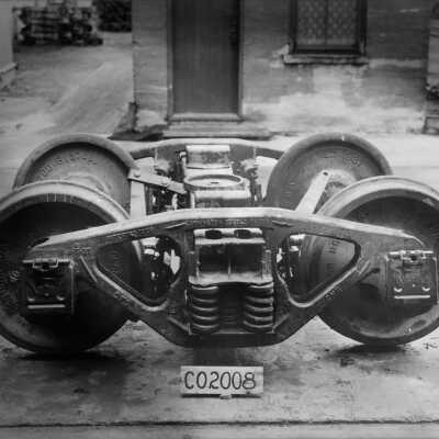 Photograph, Canadian National Railways four wheel truck box car series 471000.