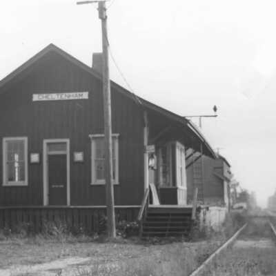 Photograph, CNR Station at Cheltenham, Ontario.