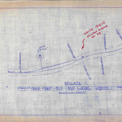 Plan of the Algoma Eastern Railway Milate Yard