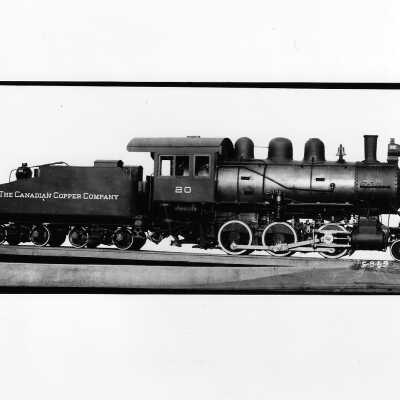 Photograph: Canadian Copper Company Locomotive and Tender