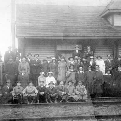 Photograph, Hanmer Station Platform, Denis Quesnel.